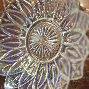 Elegant Crystal Glass Decorative Plate